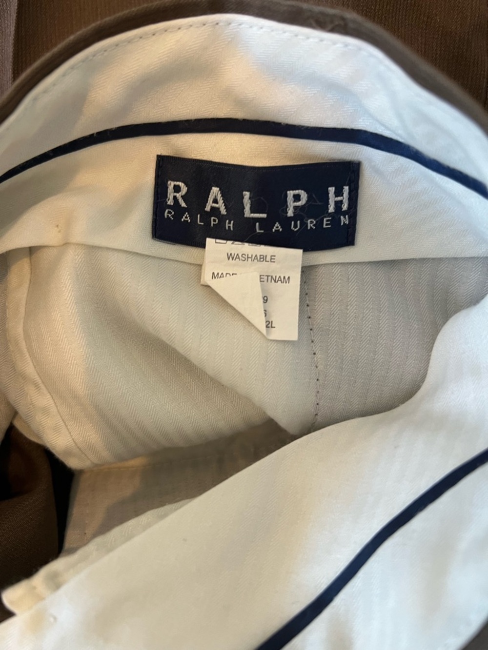 Polo by Ralph Lauren Men's Dress Pants Trio - White, Gray, Brown - Picture 15 of 16
